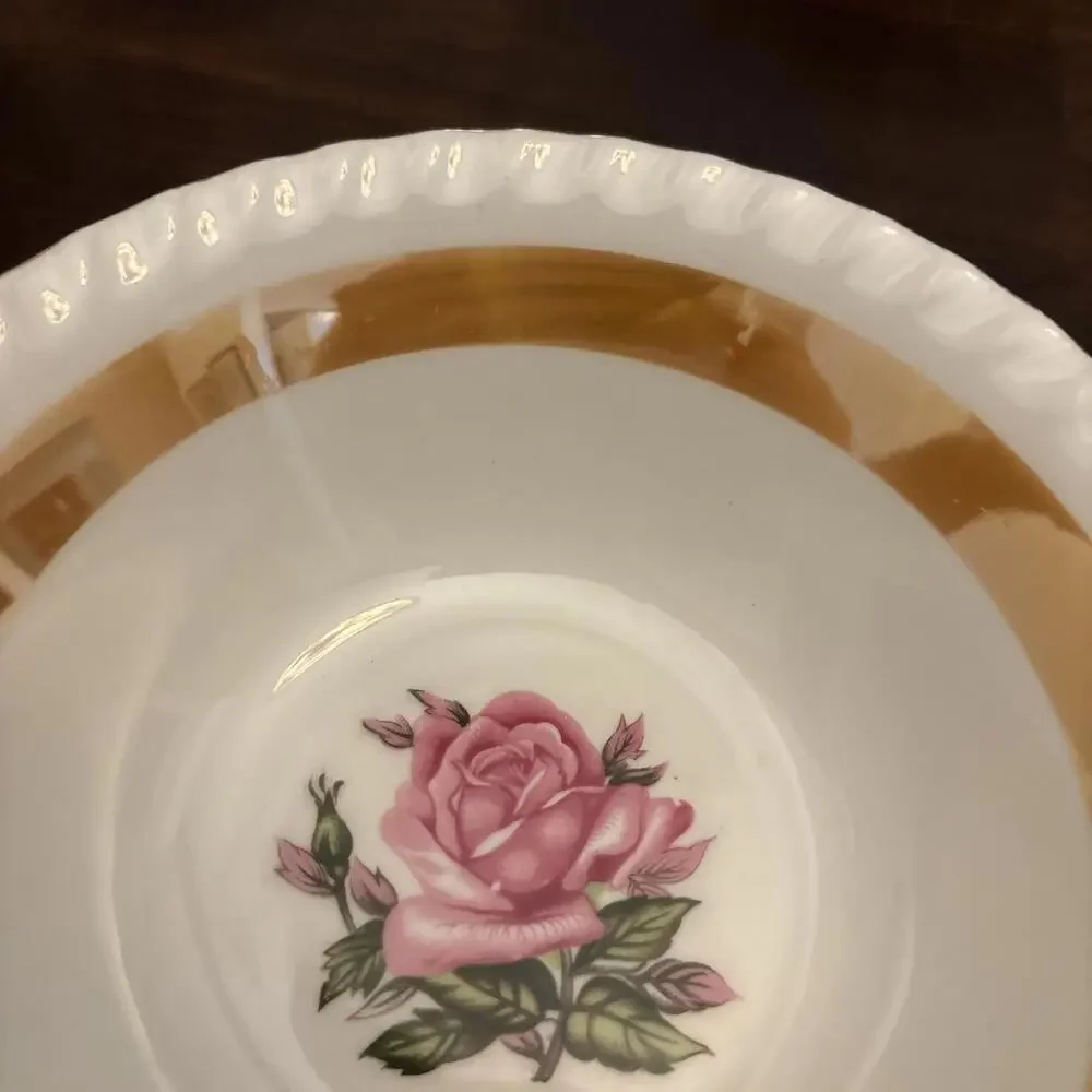 Westwood Fine China Rose Bowl Gold Trim Handcrafted in Japan Vintage